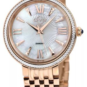 GV2 BY GEVRIL
Genoa Diamond Women's Watch Model 12532  Shapire Crystal Swiss Mad